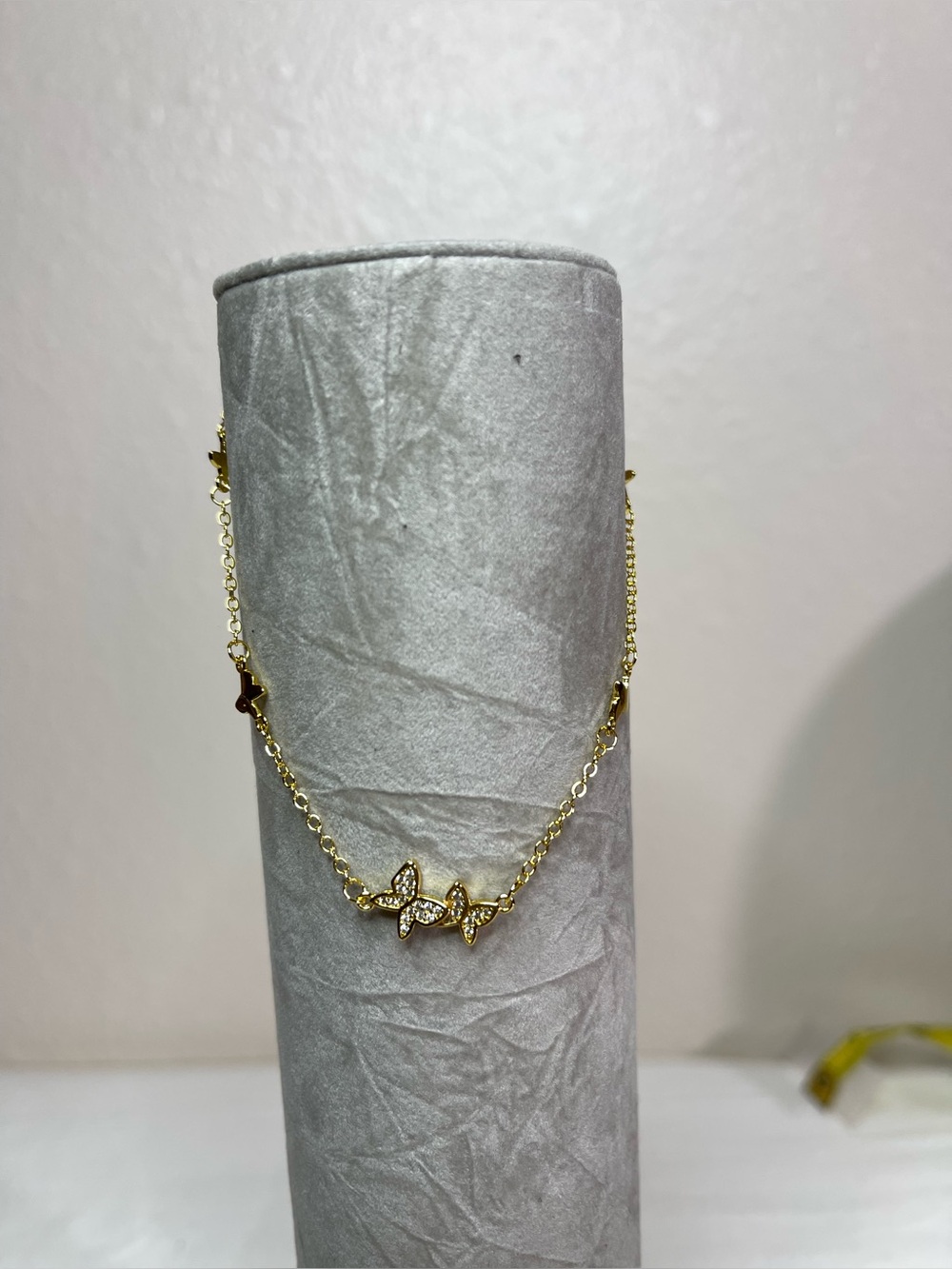 Delicate Gold Butterfly ankle bracelet,- Women Jewelry